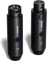 Drift Tone: Wireless XLR Microphone Transmitter Receiver, 2.4GHz Plug-on Wireless Microphone Adapter with 24-bit/192kHz High-Resolution for Dynamic Microphone, Audio Mixer, PA System, Camera (CV-2)