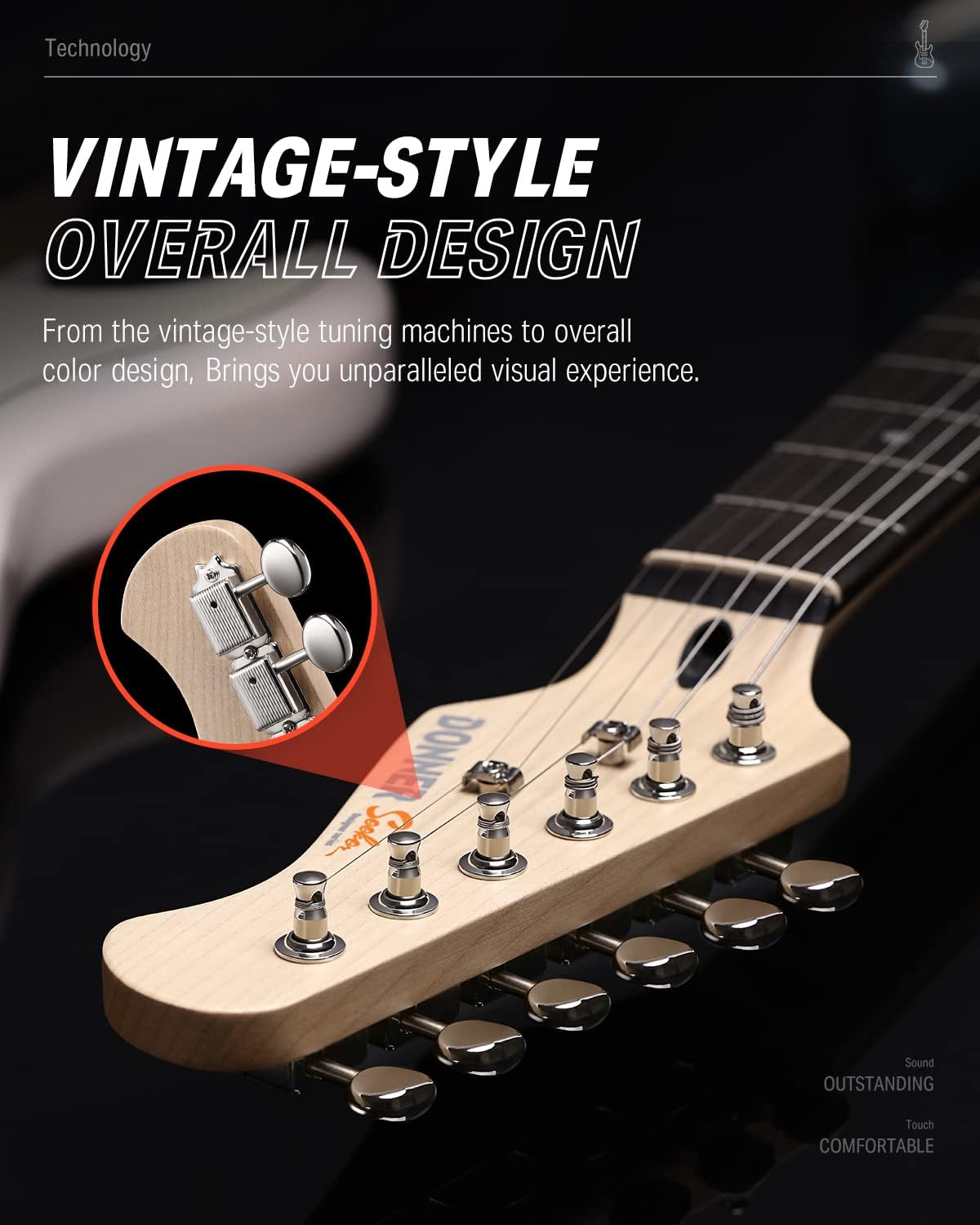 Drift Tone: , DST-152B 39" Electric Guitar Kit HSS Pickup Coil Split with Amp, Bag, Accessories, Black Solid Body Guitarra Electrica