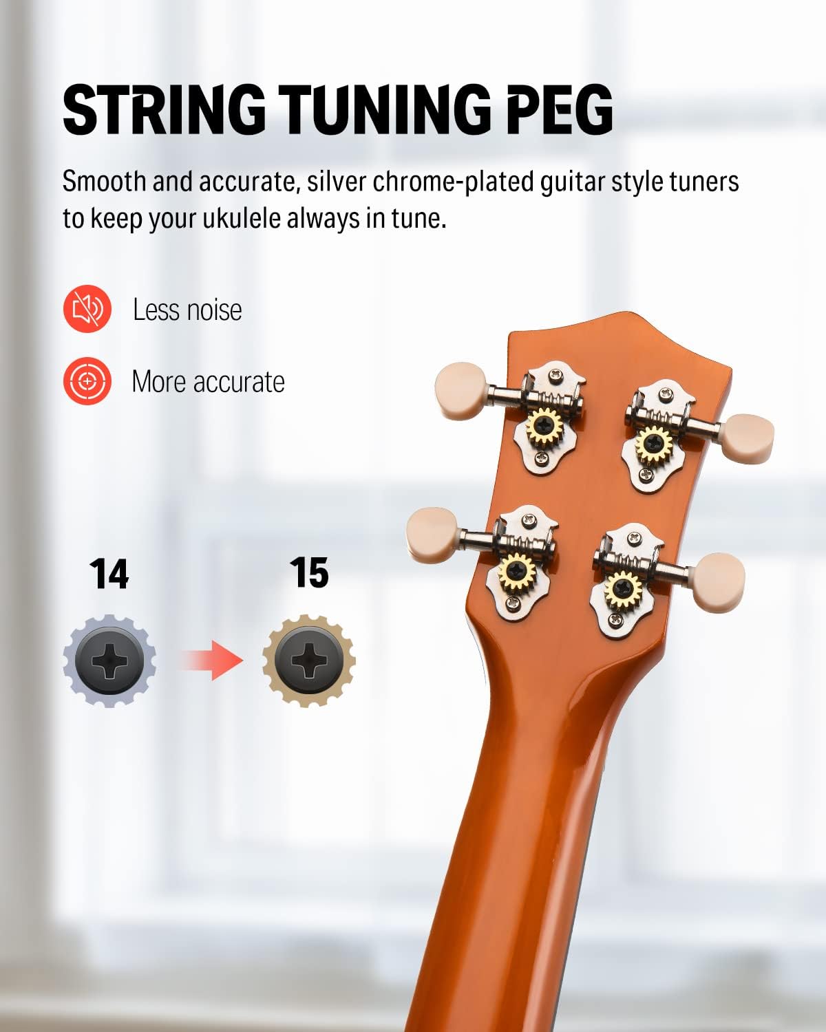 Drift Tone: Soprano Ukulele for Beginner 21 Inch Matte Ukulele Beginner Kit with Bag Strap Tuner Strings Picks Cloth, Free Online Lessons, Kids Holiday Christmas & Birthday Gift (Light Pink)