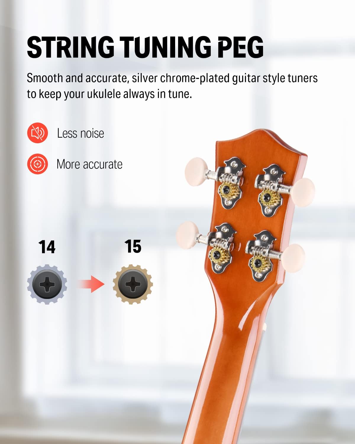 Drift Tone: Soprano Ukulele for Beginner 21 Inch Matte Ukulele Beginner Kit with Bag Strap Tuner Strings Picks Cloth, Free Online Lessons, Kids Holiday Christmas & Birthday Gift (Light Pink)