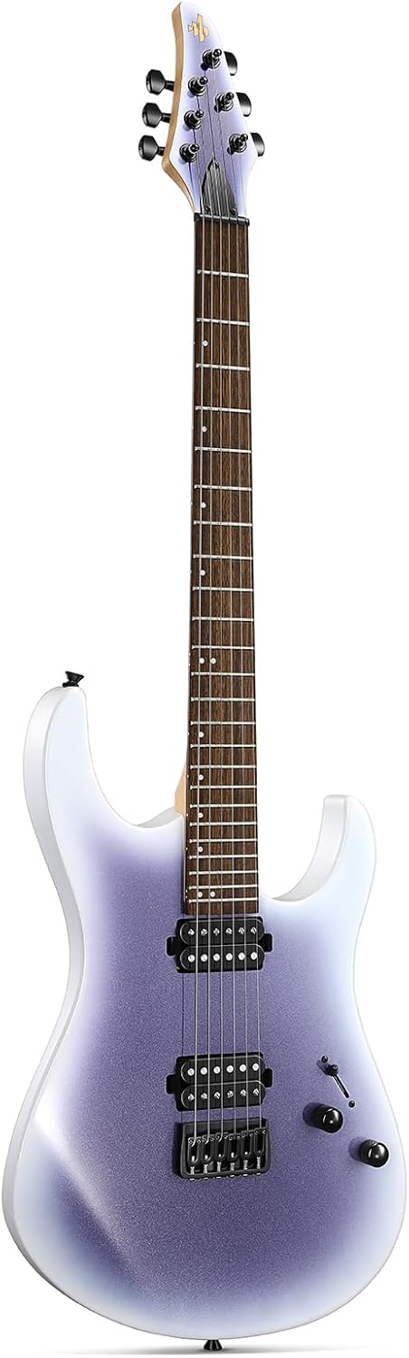 Drift Tone: , DST-152B 39" Electric Guitar Kit HSS Pickup Coil Split with Amp, Bag, Accessories, Black Solid Body Guitarra Electrica