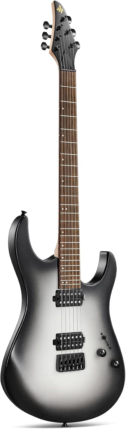 Drift Tone: , DST-152B 39" Electric Guitar Kit HSS Pickup Coil Split with Amp, Bag, Accessories, Black Solid Body Guitarra Electrica