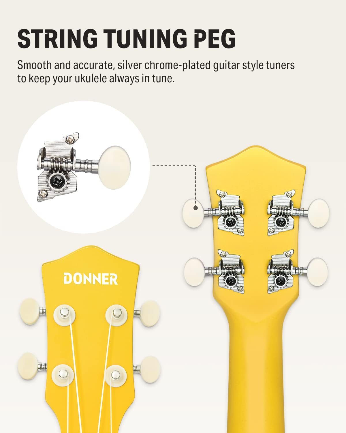 Drift Tone: Soprano Ukulele for Beginner 21 Inch Matte Ukulele Beginner Kit with Bag Strap Tuner Strings Picks Cloth, Free Online Lessons, Kids Holiday Christmas & Birthday Gift (Light Pink)