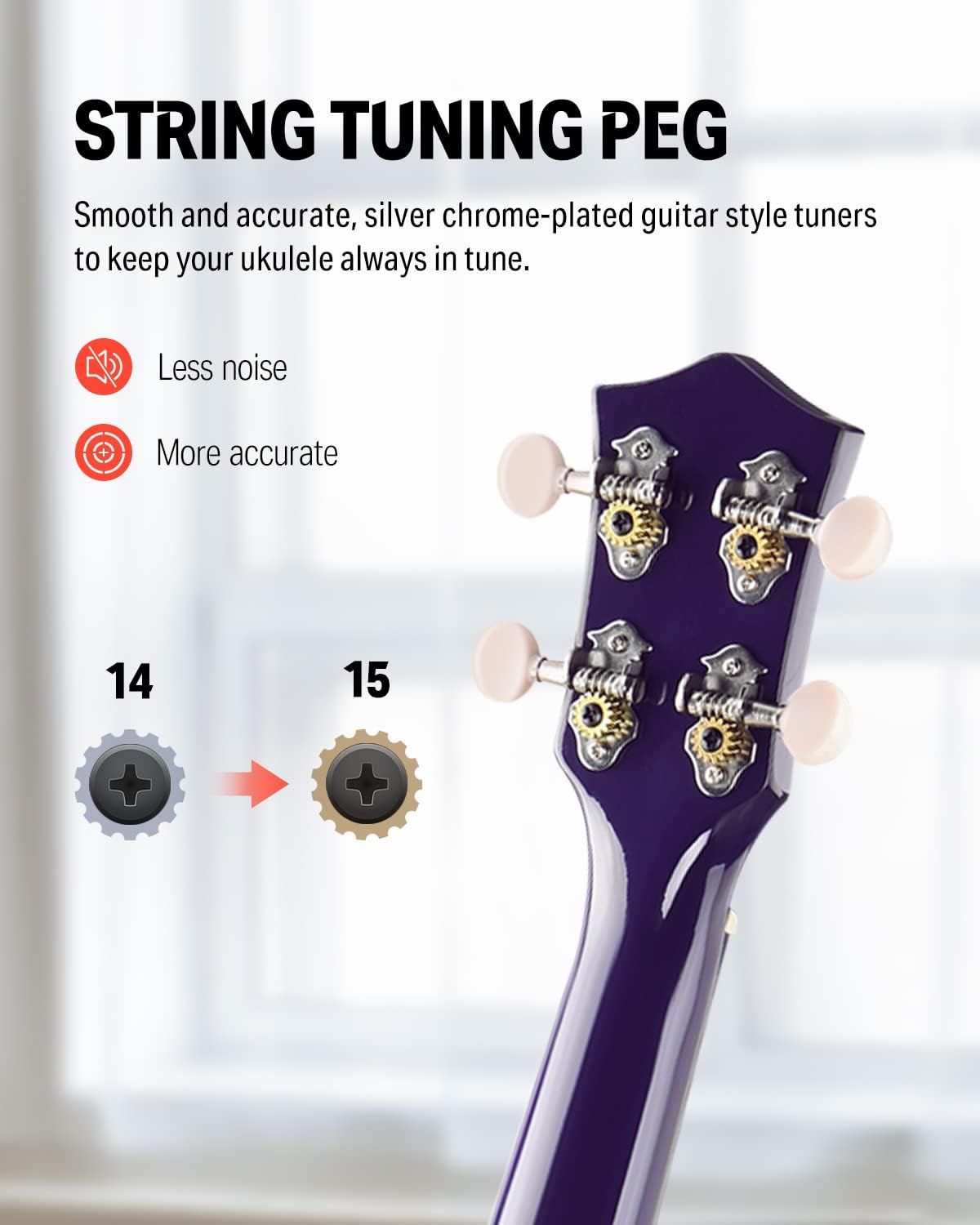 Drift Tone: Soprano Ukulele for Beginner 21 Inch Matte Ukulele Beginner Kit with Bag Strap Tuner Strings Picks Cloth, Free Online Lessons, Kids Holiday Christmas & Birthday Gift (Light Pink)