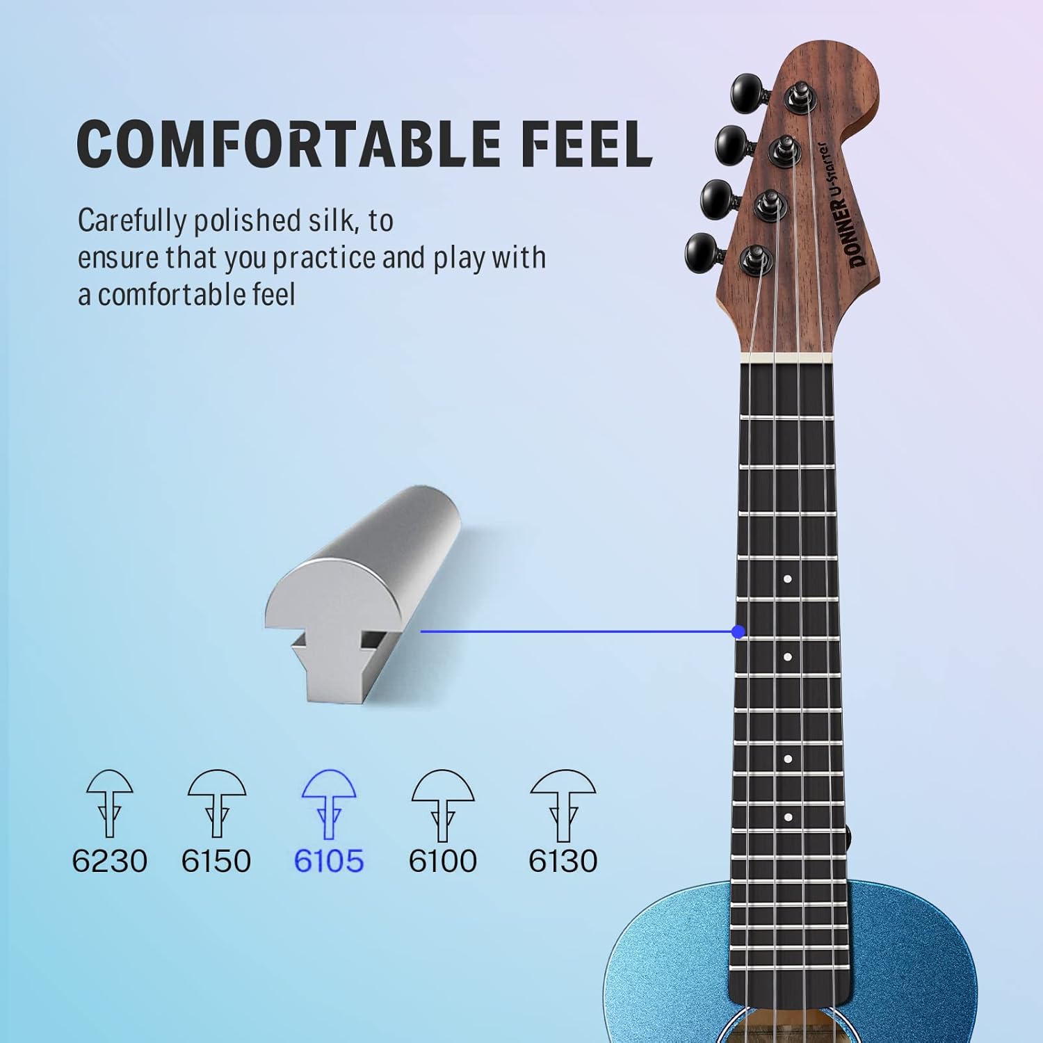 Drift Tone: Soprano Ukulele for Beginner 21 Inch Matte Ukulele Beginner Kit with Bag Strap Tuner Strings Picks Cloth, Free Online Lessons, Kids Holiday Christmas & Birthday Gift (Light Pink)