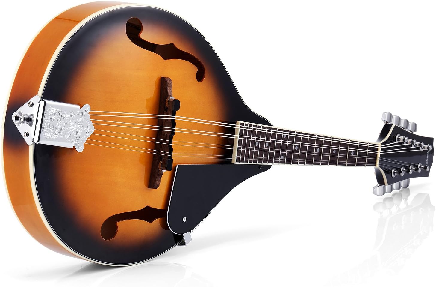 Drift Tone: A Style Mandolin Instrument Sunburst Beginner Adult Acoustic Mandolin Musical Instrument Mahogany 8 String, Bundle With Tuner String Bag Guitar Picks,DML-1