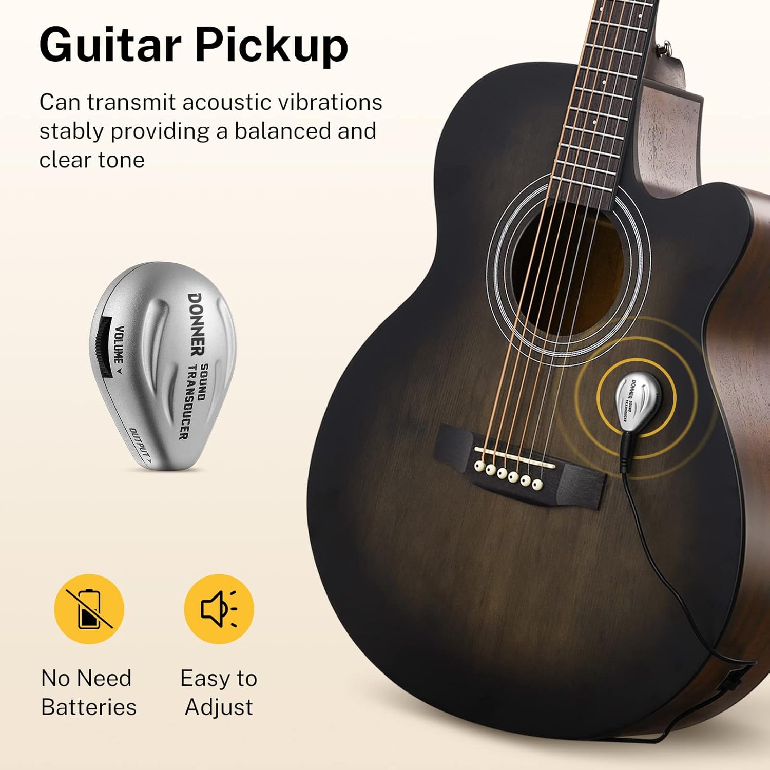 Drift Tone: Left Handed Acoustic Guitar Kit for Beginner Adult Full Size Cutaway Lefty Acustica Guitarra Bundle Set with Bag Strap Tuner Capo Pickguard String, 41 Inch, DAG-1CL